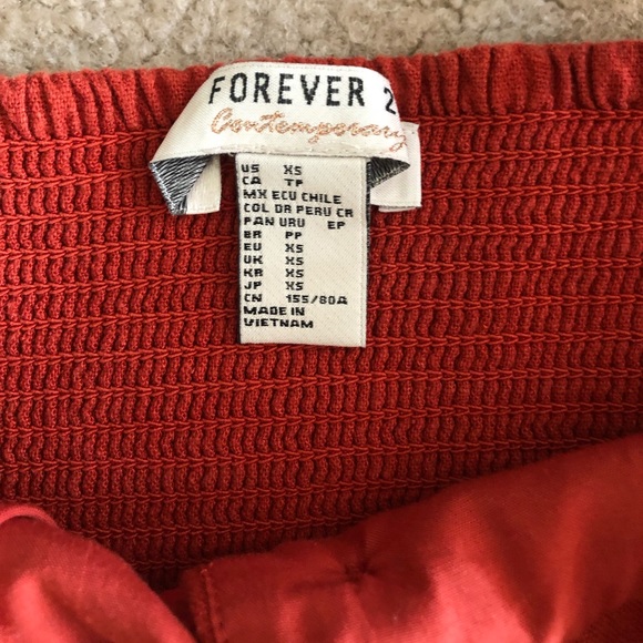 Forever 21 dress in reddish orange. Size XSmall. - Picture 4 of 7
